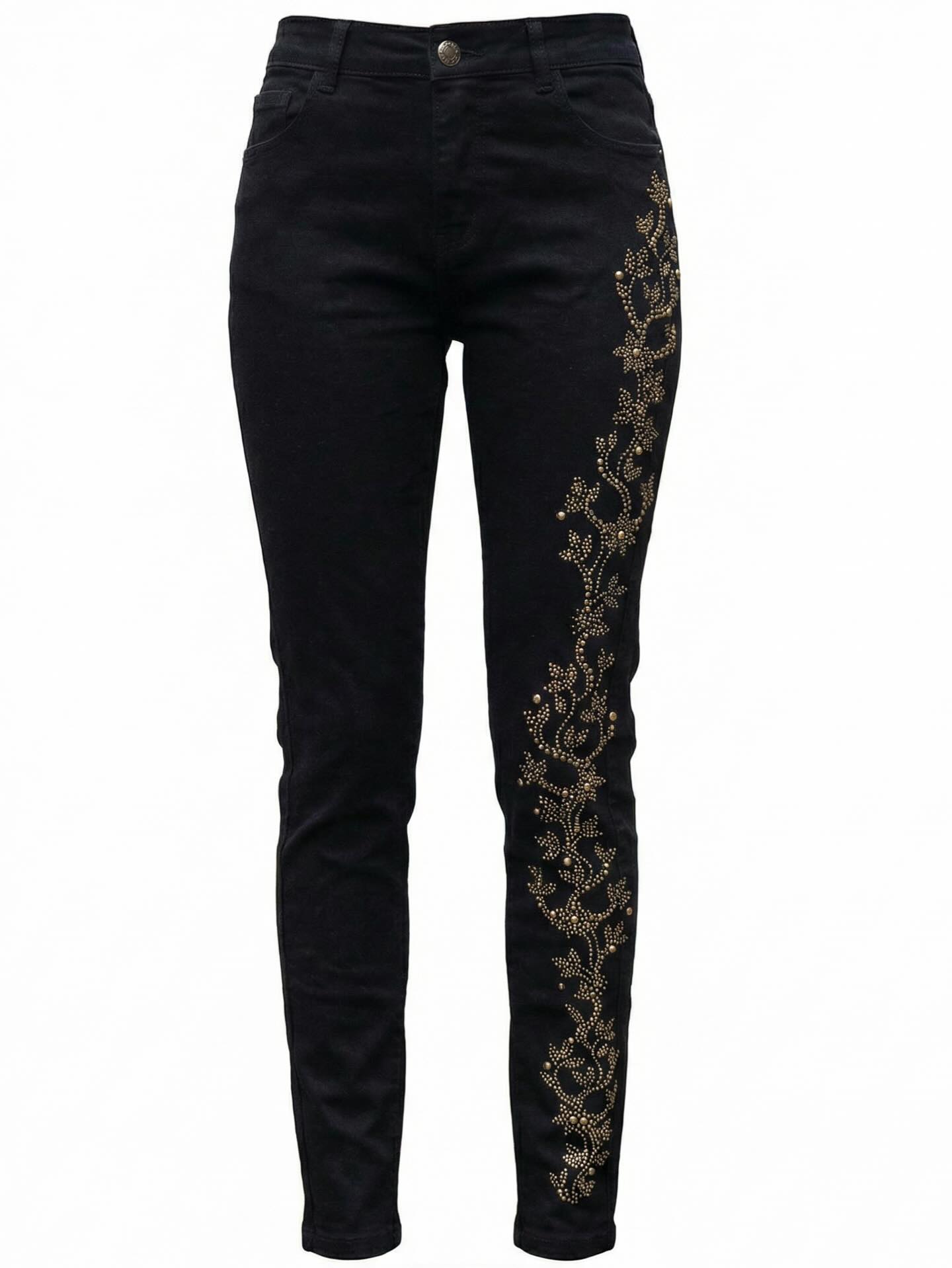 Jean negro dorado vine